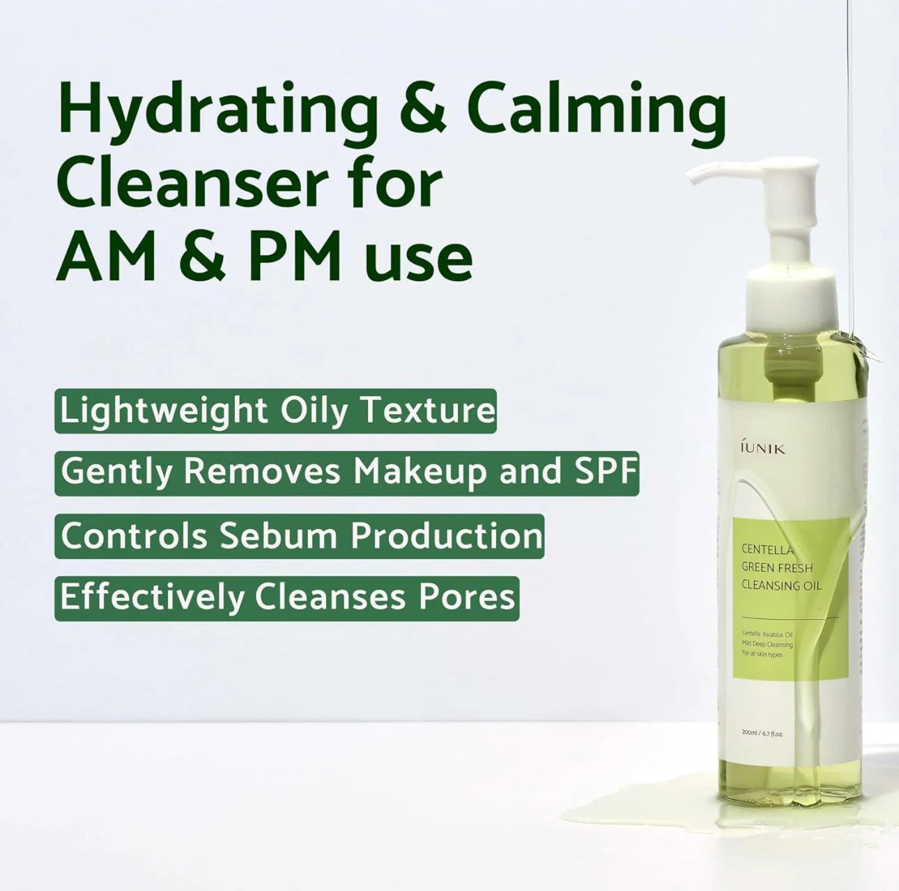 Centella Green Fresh Cleansing Oil – Kalmerende Reiniging 200ml