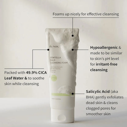 Centella Mild Cleansing Foam – Zachte Reiniging & Kalmering 120ml