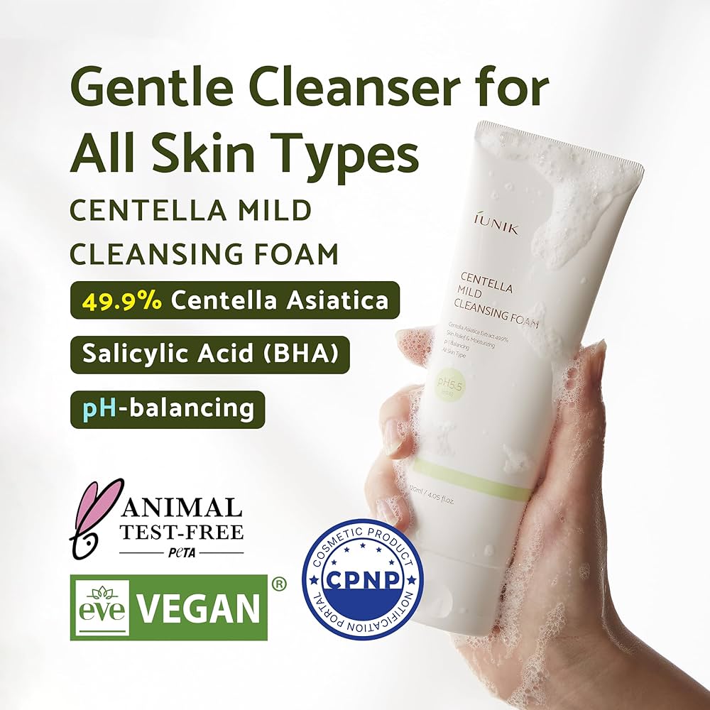 Centella Mild Cleansing Foam – Zachte Reiniging & Kalmering 120ml