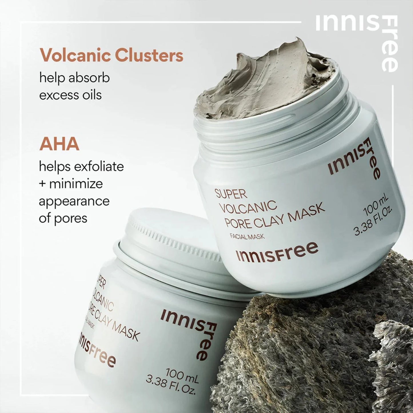 Volcanic Pore Clay Mask – Diep Reinigend & Matterend 100ml