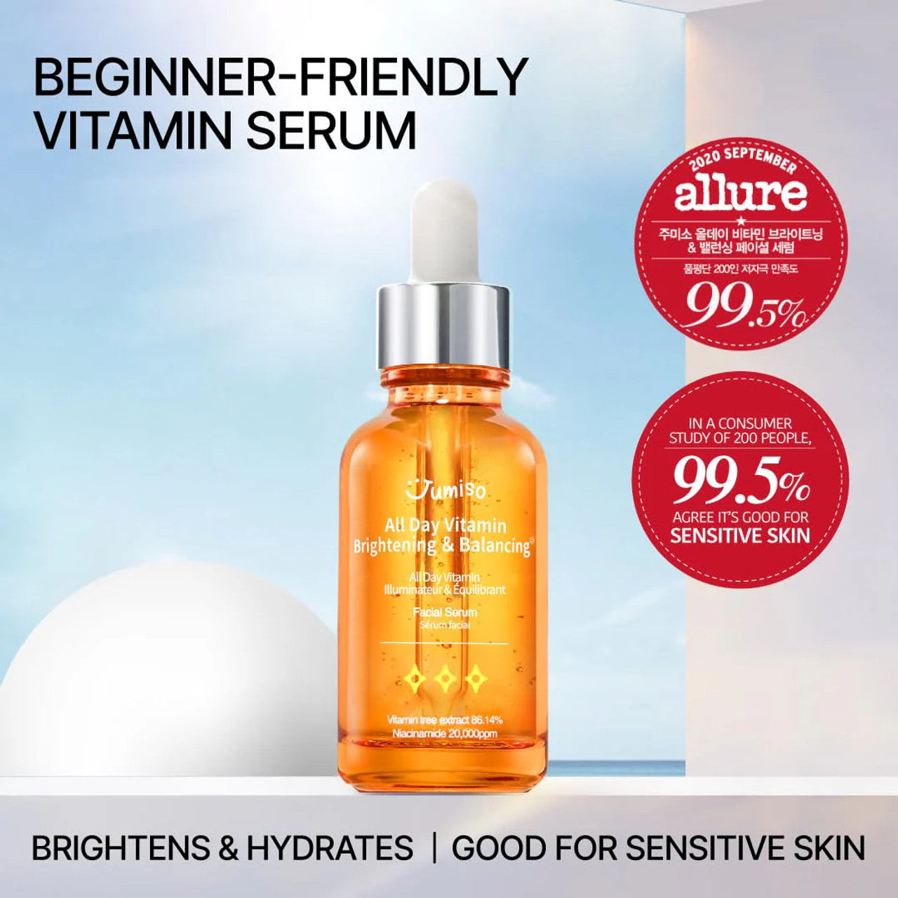 All Day Vitamin Brightening & Balancing Facial Serum 30ml [Renew]