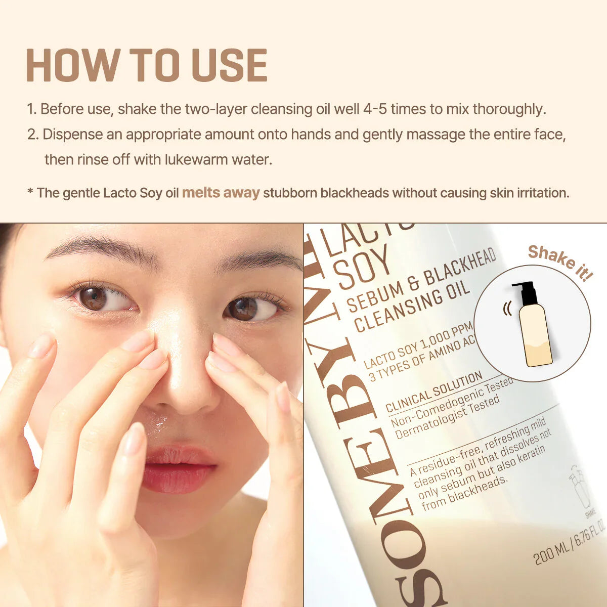 Lactosoy Sebum &amp; Blackhead Cleansing Oil 200ml