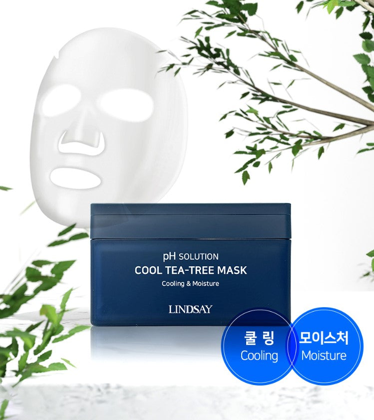 PH Solution Cool Tea-Tree Mask 300g (24sheets)