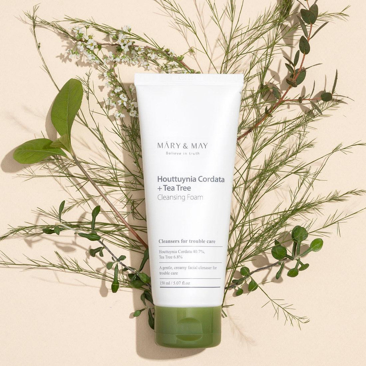 Mary & May – Houttuynia Cordata + Tea Tree Cleansing Foam + Serum Bundle