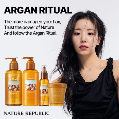 Argan Shampoo – hydrateert & herstelt droog haar (300ml)