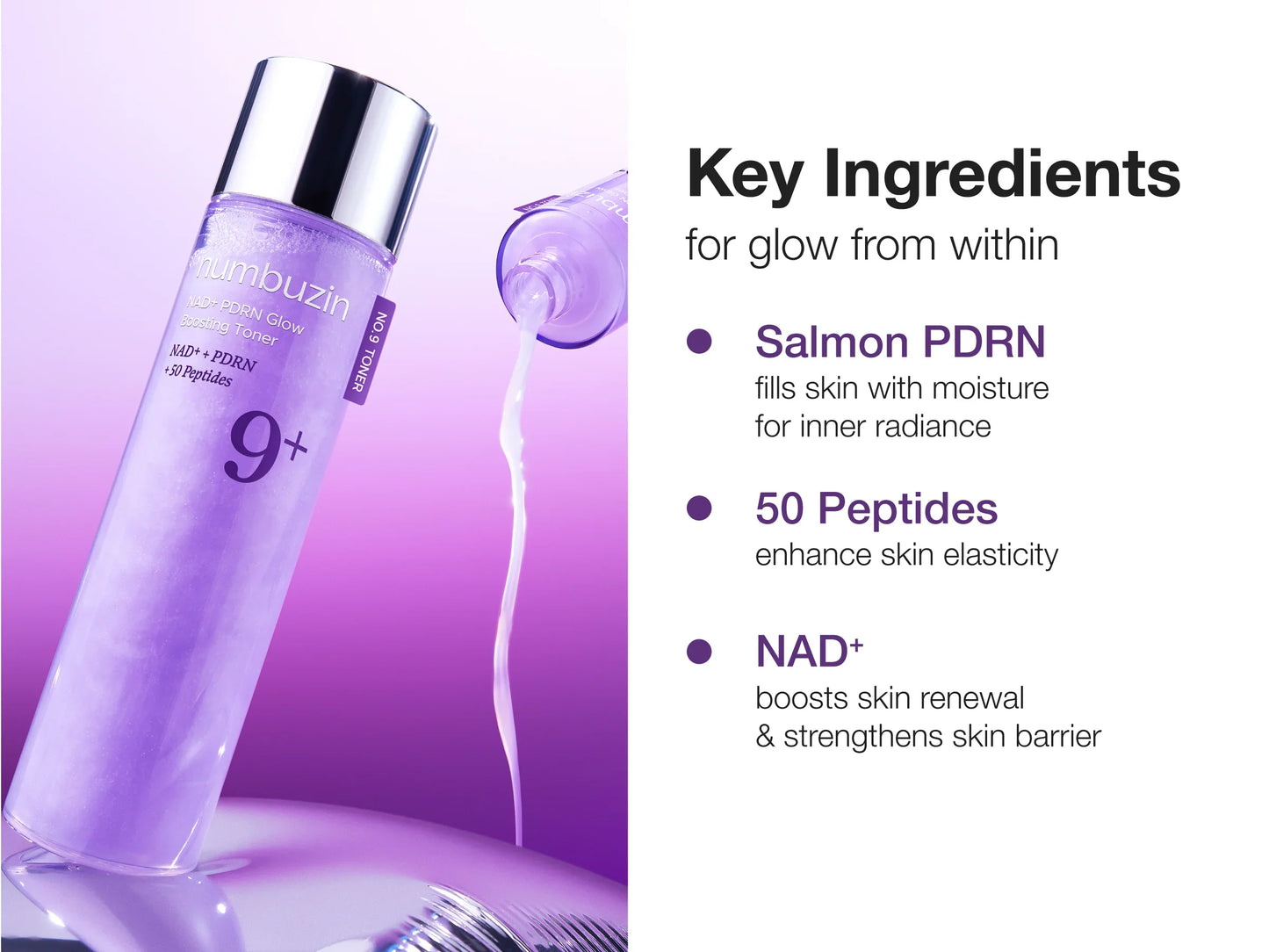 No.9 NAD PDRN Glow Boosting Toner