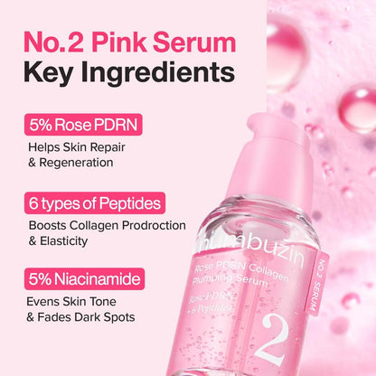No.2 Rose PDRN Collagen Plumping Serum 30ml - Jeugdige glow