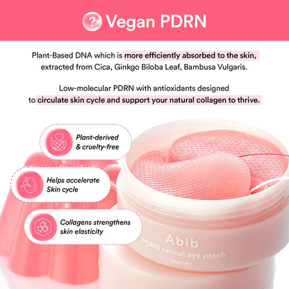 PDRN Retinal Eye Patch Glow Jelly (60 stuks)