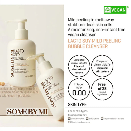 Lacto Soy Mild Bubble Peeling Cleanser 180ml