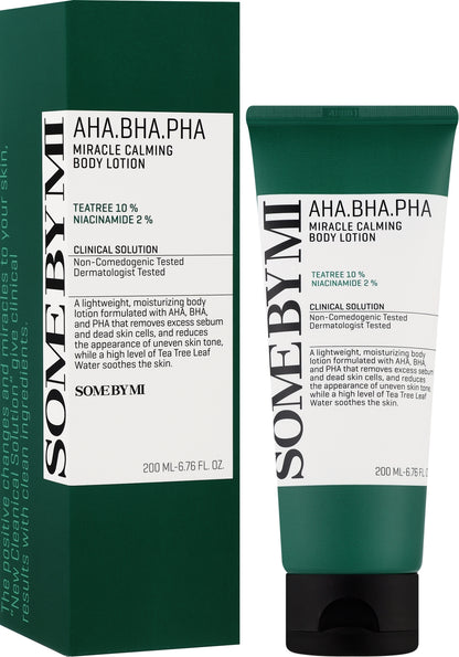 AHA BHA PHA Miracle Calming Body Lotion - Huidtextuur Reset