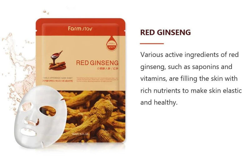 Visible Difference Mask Sheet Red Ginseng